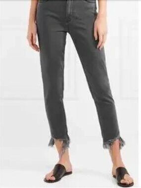 NWT Mih Jeans Mimi High Rise Vintage Raw Hem Slim 25
